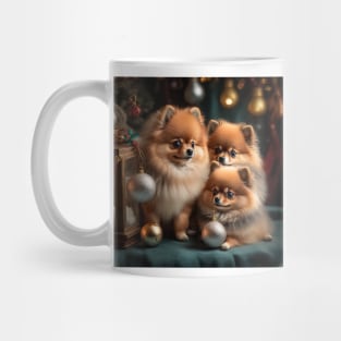 CHRISTMAS DOGS: pomeranian special christmas edition Mug